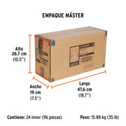 Carrete con 2.5 m de cable primario negro calibre 10, TRUPER