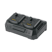 Cargador dual de baterías de ion litio 20V, PRETUL