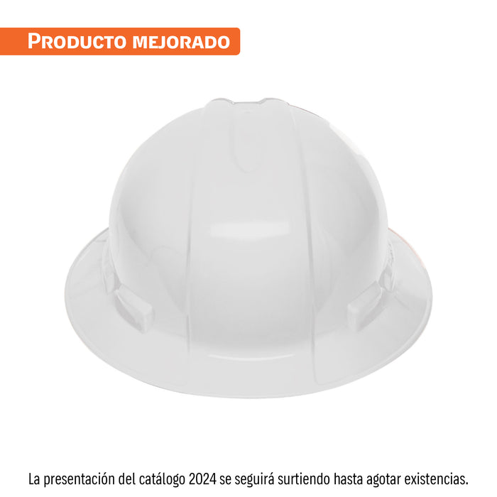 Casco de seguridad ala ancha, blanco, TRUPER
