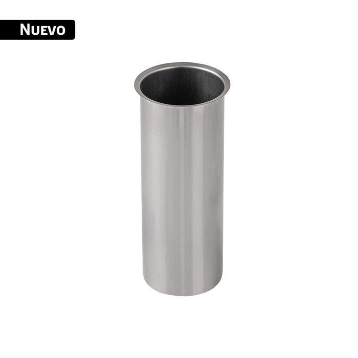 Casquillo de acero inoxidable para contracanasta,10cm,1-1/2'