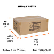 Carda circular 6' alambre trenzado, eje 5/8'-11, TRUPER