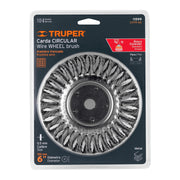 Carda trenzado grueso 6' x 5/8' para esmeril, TRUPER