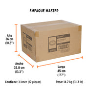 Carda circular 8' alambre trenzado, eje 5/8'-11, TRUPER