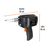 Cautín 230 W tipo pistola con 2 temperaturas, TRUPER