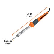 Cautín 45 W tipo lápiz para trabajo medio, TRUPER