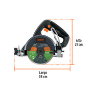 Cortadora para azulejos, 4-1/2', 1500W, TRUPER INDUSTRIAL
