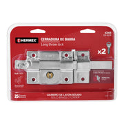 Cerradura de barra fija, derecha, blíster, HERMEX