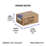 Plug RJ45 CAT6, Bolsa con 20 piezas, VOLTECK