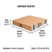 Tubo flexible de cobre 1/2', rollo de 15m, 3.7kg, FOSET