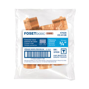 Conector de cobre de rosca exterior 3/4', FOSET BASIC