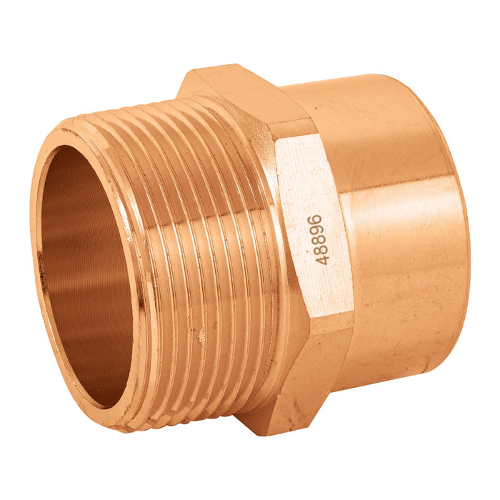 Conector de cobre, rosca exterior 1-1/2', FOSET