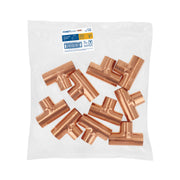 Tee sencilla de cobre 1', FOSET BASIC