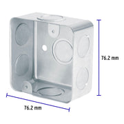 Caja cuadrada 3' x 3' reforzada, VOLTECK