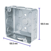 Caja cuadrada 4' x 4' económica, VOLTECK