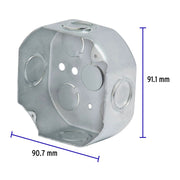 Caja octagonal 4' x 4' reforzada, VOLTECK