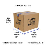 Centro de carga metálico 4 polos 50A de sobreponer, VOLTECK
