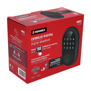 Cerrojo Digital tubular color negro, HERMEX