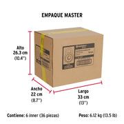 Candado de combinación de disco en blíster, HERMEX BASIC