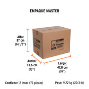 Cinta doble cara de 19 mm x 10 m, TRUPER