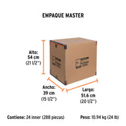 Cinta doble cara de 19 mm x 1.5 m, TRUPER