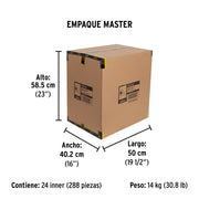 Cinta doble cara de 19 mm x 5 m, PRETUL