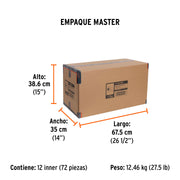 Cinta doble cara de 25 mm x 10 m, TRUPER