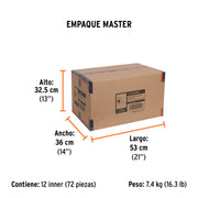 Cinta doble cara de 25 mm x 5 m, TRUPER