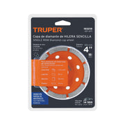 Copa de diamante 1 hilera 4' x 7/8', TRUPER