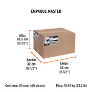 Cinta para ducto 10m x 48mm, espesor 0.27mm, EXPERT