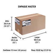 Cinta para ducto 30m x 48mm, espesor 0.16mm, PRETUL