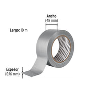 Cinta para ducto 30m x 48mm, espesor 0.16mm, PRETUL
