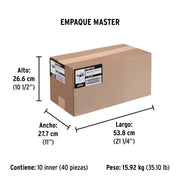 Cinta para ducto 50m x 48mm, espesor 0.16mm, PRETUL