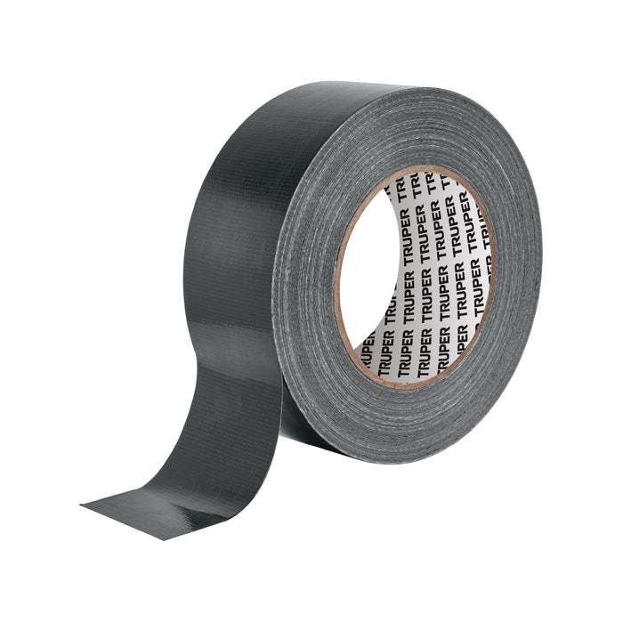 Cinta negra para ducto 50m x 48mm, espesor 0.19mm, TRUPER