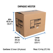 Céspol de bote 1-1/4', sin contra, latón cromo, para lavabo