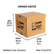 Céspol flexible de polietileno cromado, lavabo o fregadero