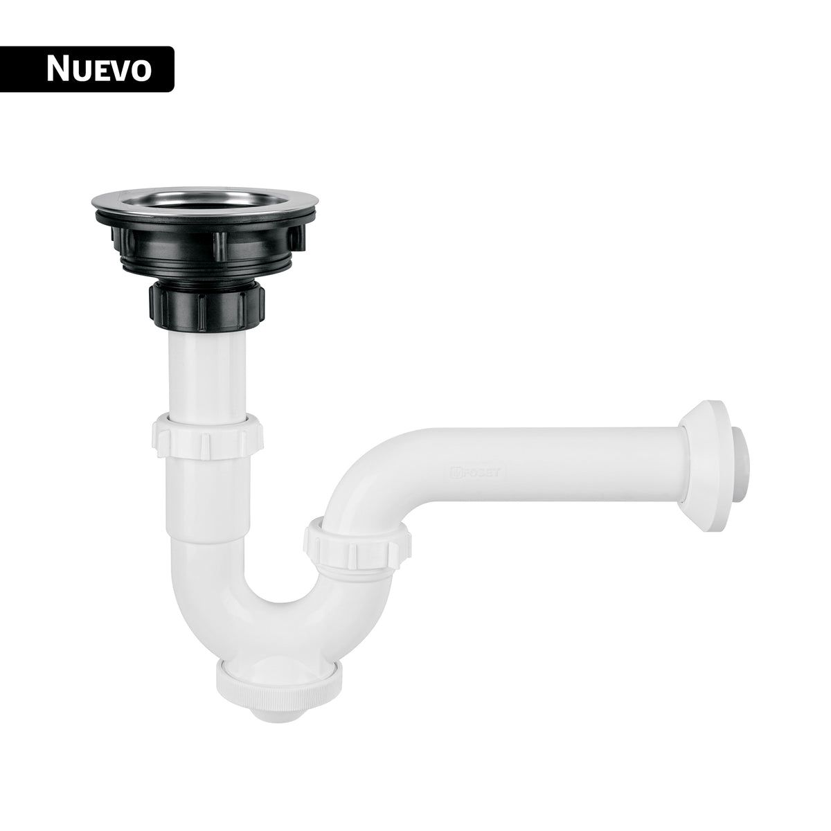 Céspol rígido con contracanasta de acero inoxidable, FOSET