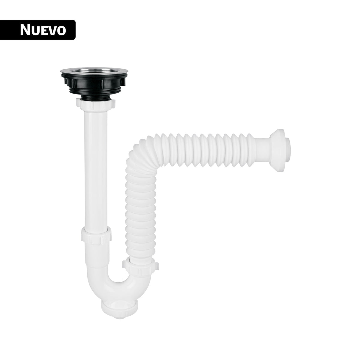 Céspol semi rígido con contracanasta de acero inoxidable