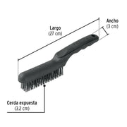 Cepillo de alambre 64 pinceles de acero al carbono, PRETUL