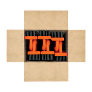 Cepillo de alambre 172 pinceles,rectangular con mango,TRUPER