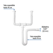 Céspol flexible doble sin contracanastas