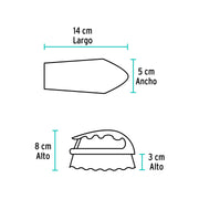 Cepillo tipo plancha de plástico, KLINTEK