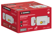 Cerradura electromecánica con botón, izquierda, HERMEX