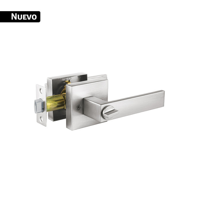 Cerradura manija 'Módena' p/baño, cromo mate, HERMEX