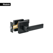 Cerradura manija 'Módena' p/recámara, negro mate, HERMEX