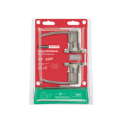 Cerradura manija 'Turín' p/baño níquel satinado, HERMEX