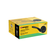 Cerradura manija 'Milán' p/baño, negro, cil latón, BASIC