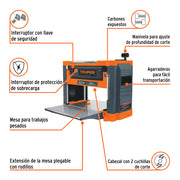 Cepillo portátil 12-1/2', 2-1/4 HP (1600 W), TRUPER