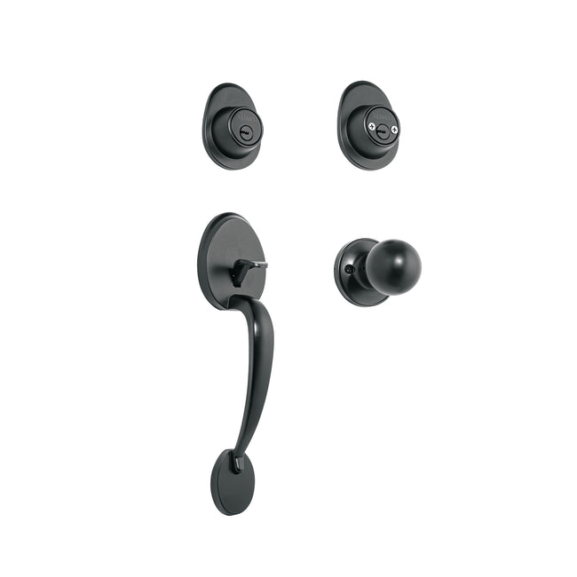 Jaladera/perilla, Lugo llave-llave, Negro, HERMEX