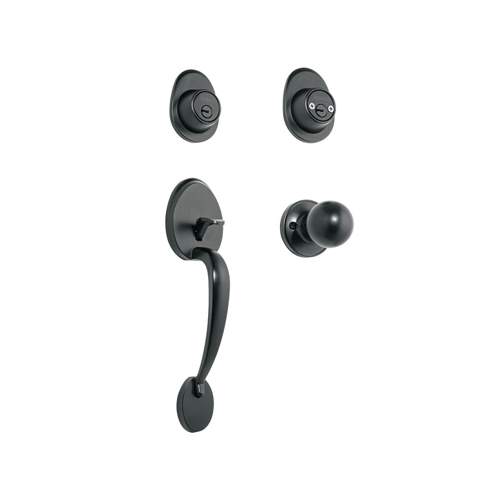 Jaladera/perilla, Lugo llave-llave, Negro, HERMEX