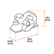 Cepillo eléctrico 4-1/2', 950W, TRUPER INDUSTRIAL
